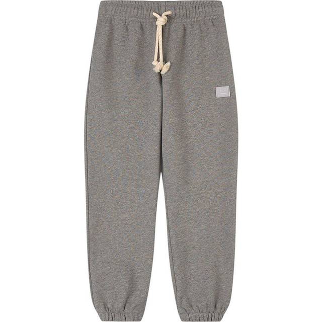 Acne Studios Kids Mini Fairview Face cotton sweatpants - grey (Y 8)