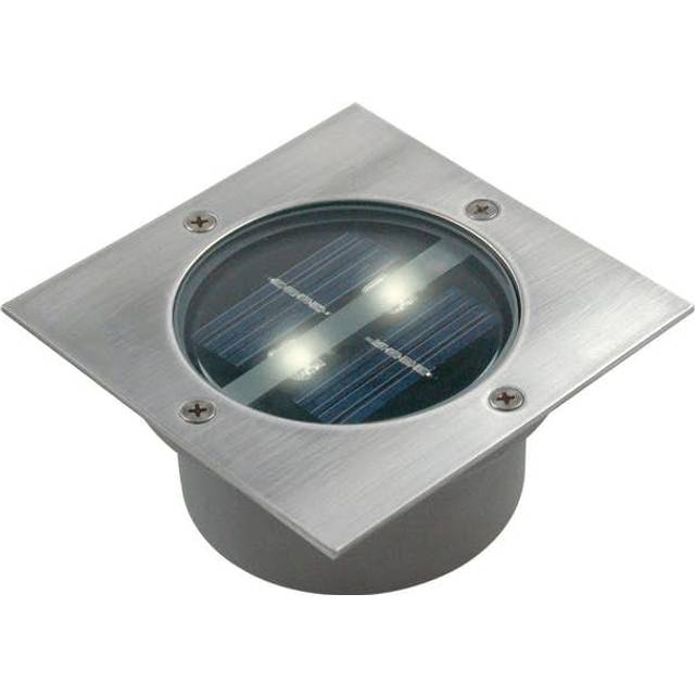 Ranex LED Solar Spotlight Square 0.12 W Silver Lamp Garden Outdoor 5000.198