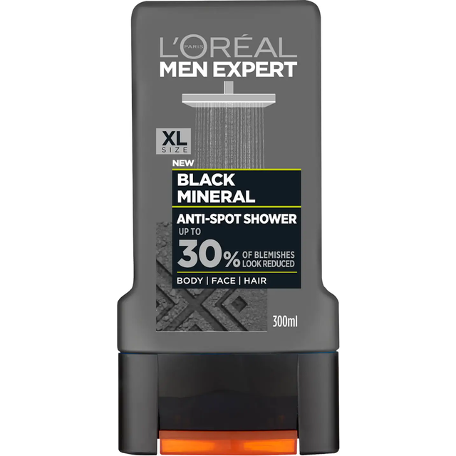 L'Oréal Men Expert Black Mineral Anti-Spot Shower Gel 300ml