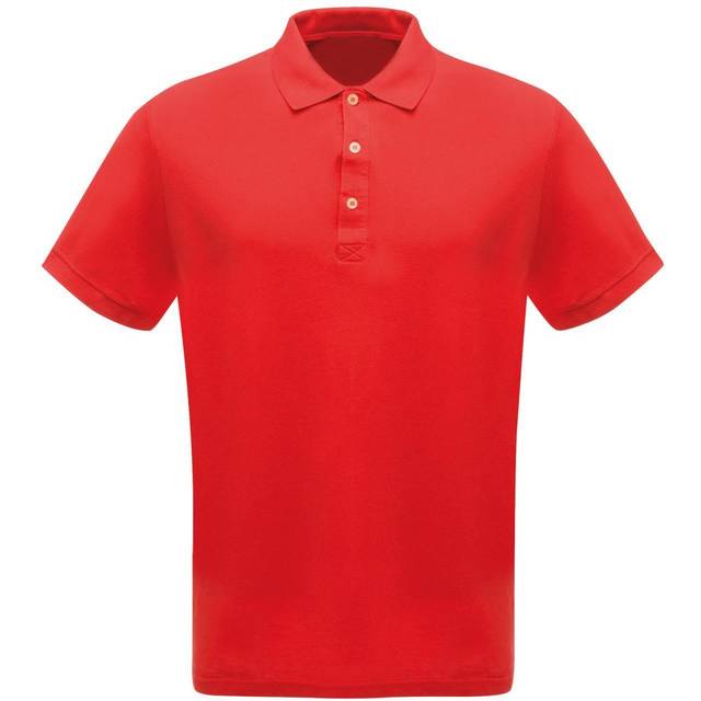 (4XL, Classic Red) Regatta Professional Mens Classic 65/35 Short Sleeve Polo Shirt