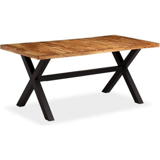 vidaXL Dining Table Solid Acacia and Mango Wood 180x90x76 cm - Brown