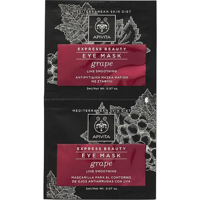 Apivita Express Beauty Line Smoothing Eye Mask Grape 2ml 2-pack