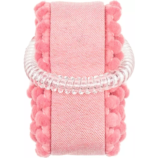 invisibobble Wrapstar "Ami & Co" hårband I 2-i-1 hårrosett rosa med original smalt hårband för flickor och kvinnor I begränsad kollektion Flores & Bloom