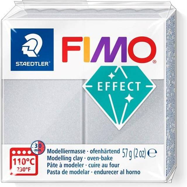 Fimo Effect Polymer Clay 2oz-Light Silver Pearl