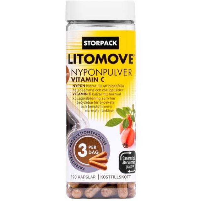 Litomove Nyponpulver, 190 st