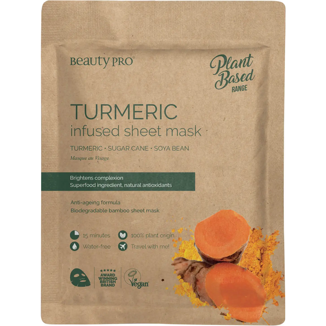 Beauty Pro Turmeric Infused Sheet Face Mask 22ml