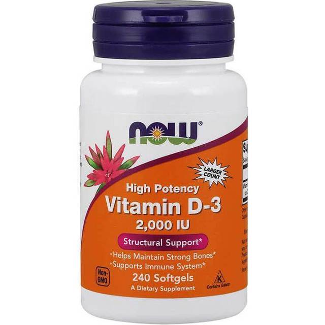 NOW Vitamin D-3 2000 IU - 240 Softgels