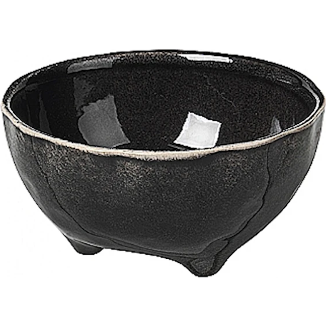 Broste Copenhagen Nordic Coal skål på fot Ø11 cm - Svart
