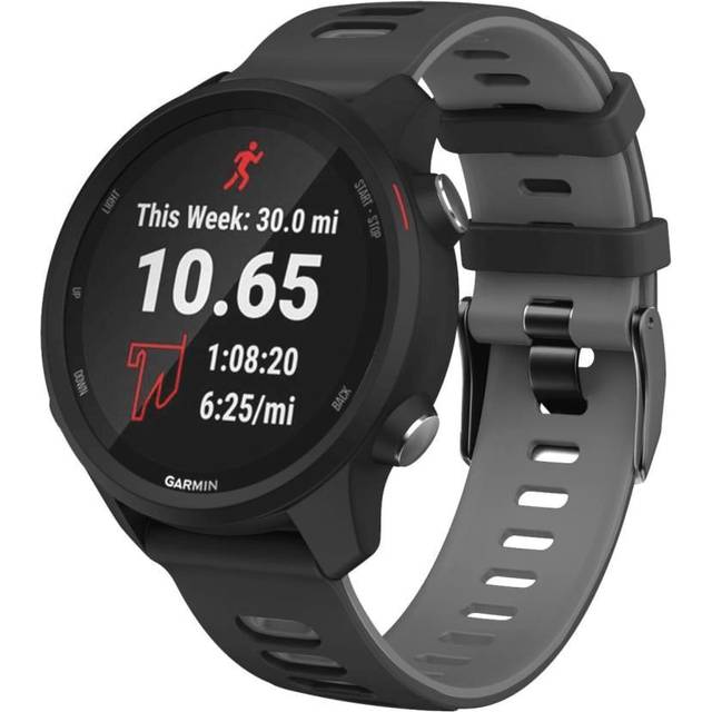 armband kompatibelt för Garmin Forerunner 245 armband silikon Militärgrön