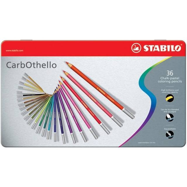 STABILOaquacolor Metal Box of 36 colours - Aquarellable coloured pencil