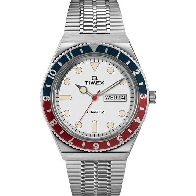 Timex Q Reissue Quartz White Dial Stainless Steel Strap Men's Watch TW2U61200