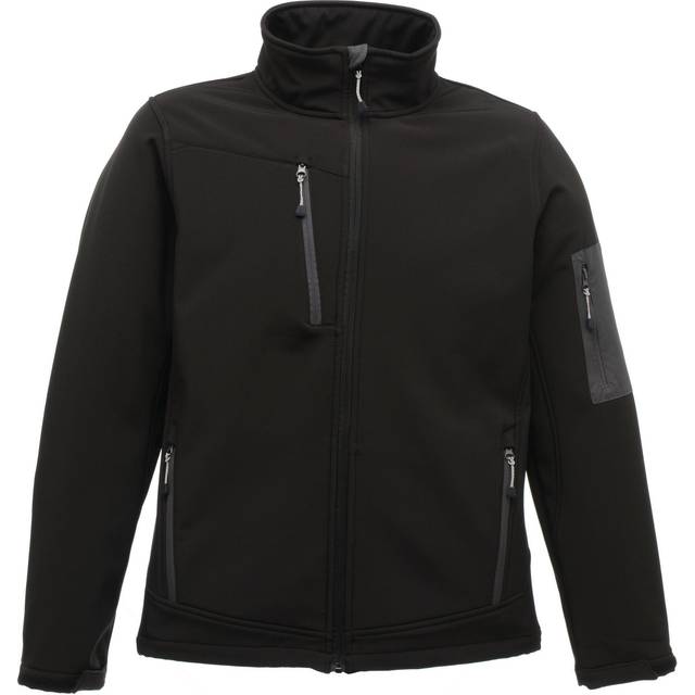 (2XL, Black/Seal Grey) Regatta Standout Mens Arcola 3 Layer Waterproof And Breathable Softshell Jacket