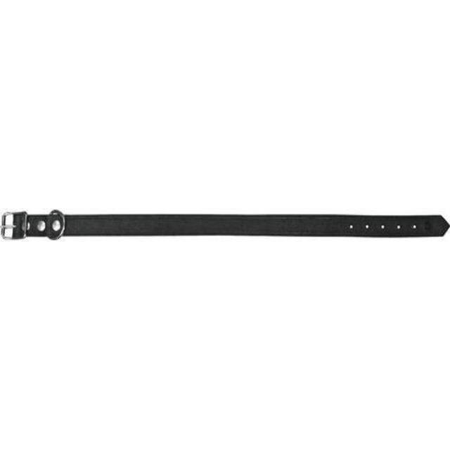 Ställbart Läderhalsband Svart