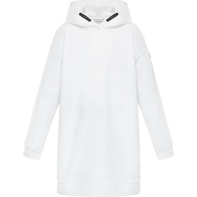 Moncler, Sweatshirts, female, White, 5 Y, Girls Dress in Breathtaking Hue