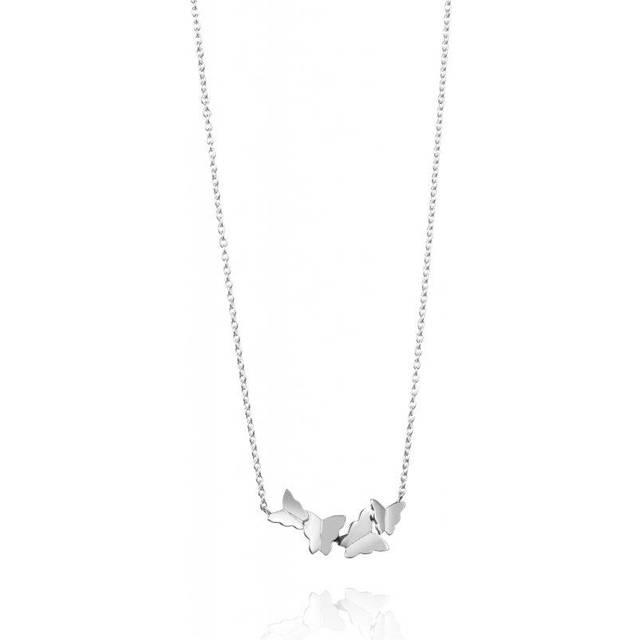 Efva Attling Little Miss Butterfly Air Necklace 50 CM - SILVER