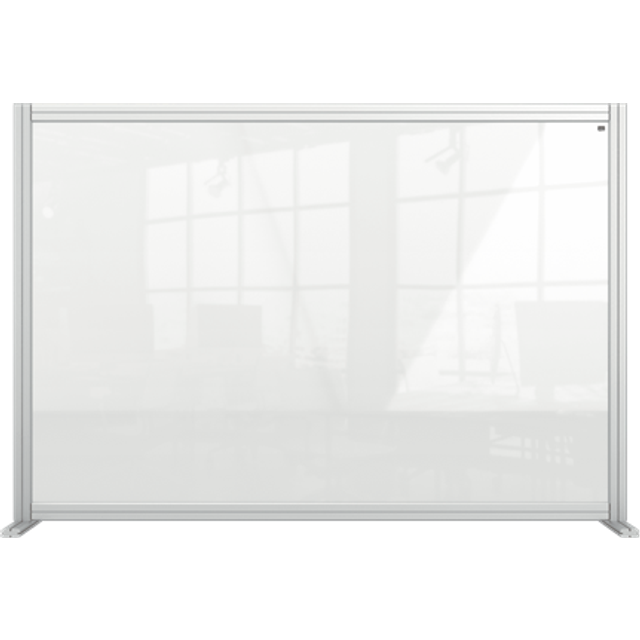 Nobo Premium Plus Clear Acrylic Protective Desk Divider Screen Modular System1400x1000mm
