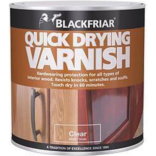 Blackfriar Quick Drying Duratough Interior Varnish Clear Matt 500ml BKFQDDVCM500 - Transparent