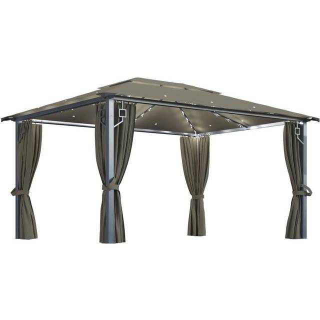 Ochelata 4m x 3m Steel Pop Up Gazebo - Cream (400cm W X 300cm D X 270cm H)