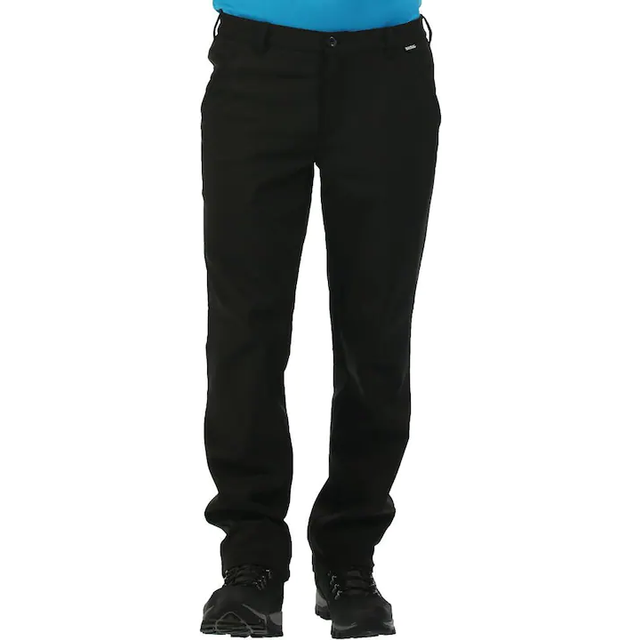 Regatta Great Outdoors Mens Fenton Lightweight Softshell Trousers - Black - Size 44 Long