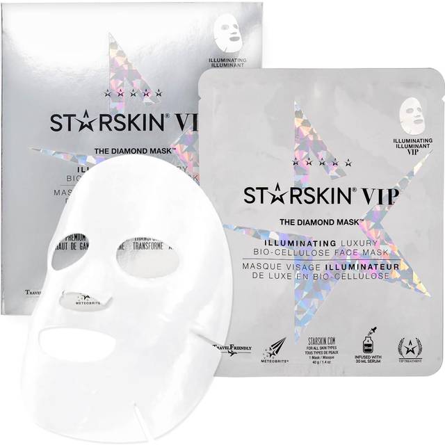STARSKIN The Diamond Mask VIP Illuminating Coconut Bio-Cellulose Second Skin Face Mask