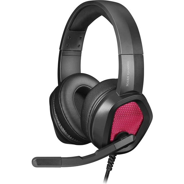 Mars Gaming MH320W vit, Neodym RGB Flow-headset, mikrofon och kontrollbox
