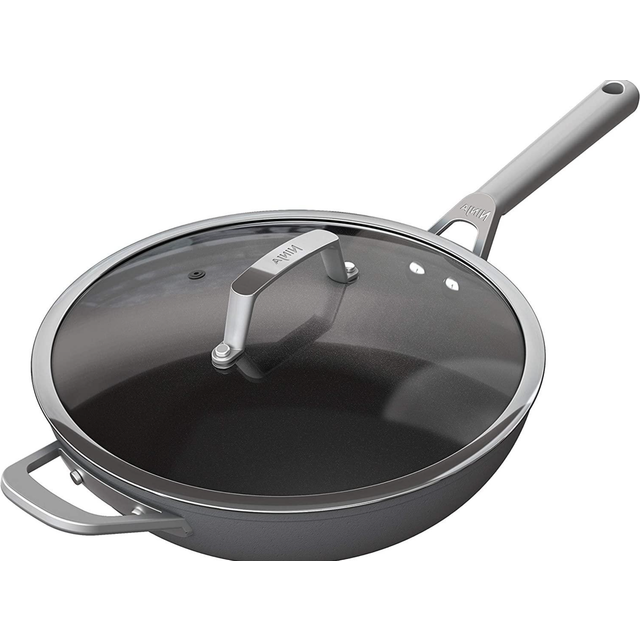 Ninja ZEROSTICK Premium 28cm Wok with Lid, Grey