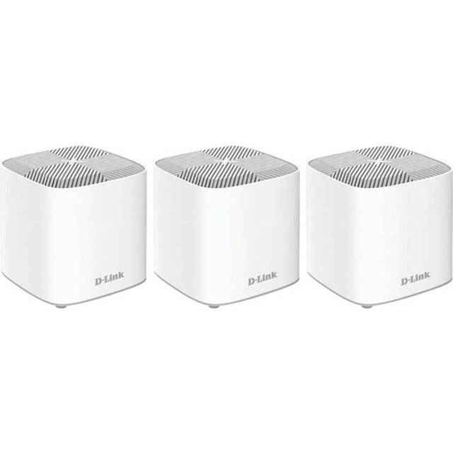 D-Link Covr Whole Home COVR-X1863 - Wifi-system (3 routrar) - upp till 600 kvadratmeter - mesh - GigE - 802.11a/b/g/n/ac/ax - Dubbelband