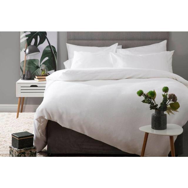 Belledorm Waffle Weave Cotton Cover Set Double