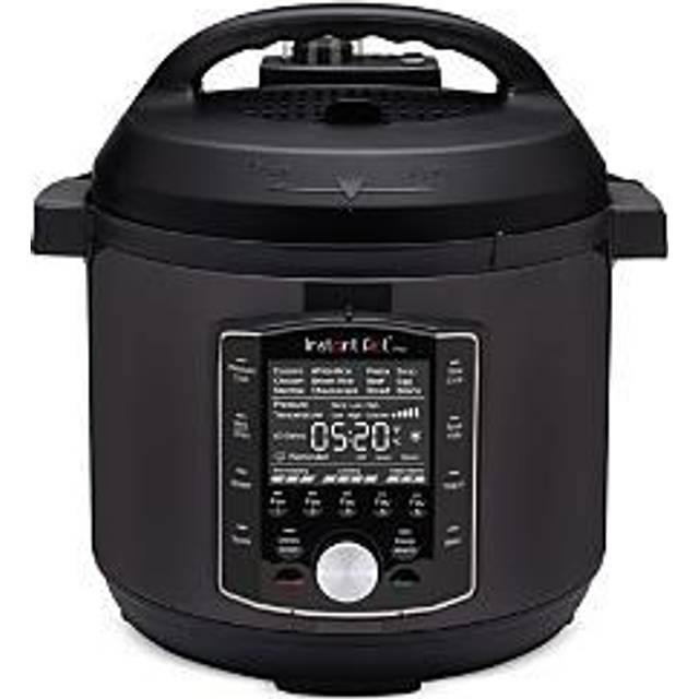 Instant Pot Pro 6, 10-i-1 elektrisk tryckkokare med multifunktion - tryckkokare, snabbkokare, riskokare, ångkokare, sterilisator, yoghurtberedare, Sous-Vide - svart rostfritt stål - 1200W, 5,7L