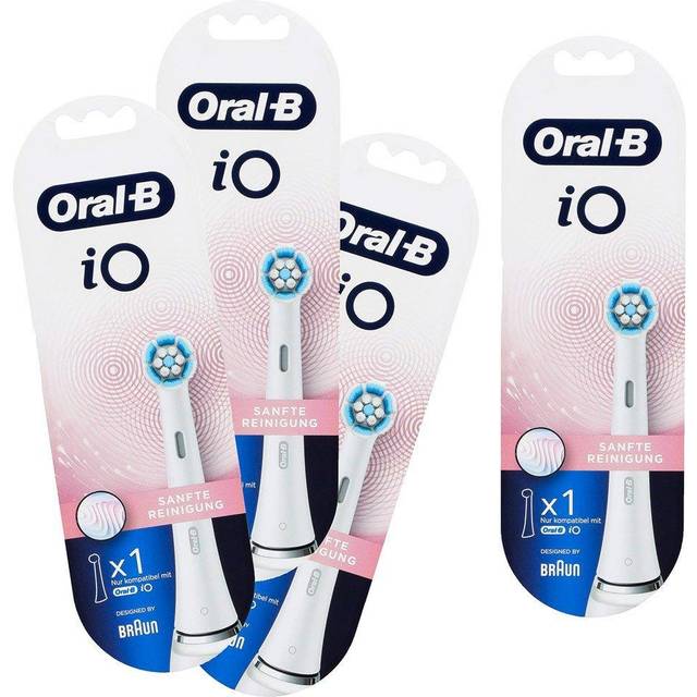 4 st. Oral-B iO känsliga borsthuvuden skonsam vård