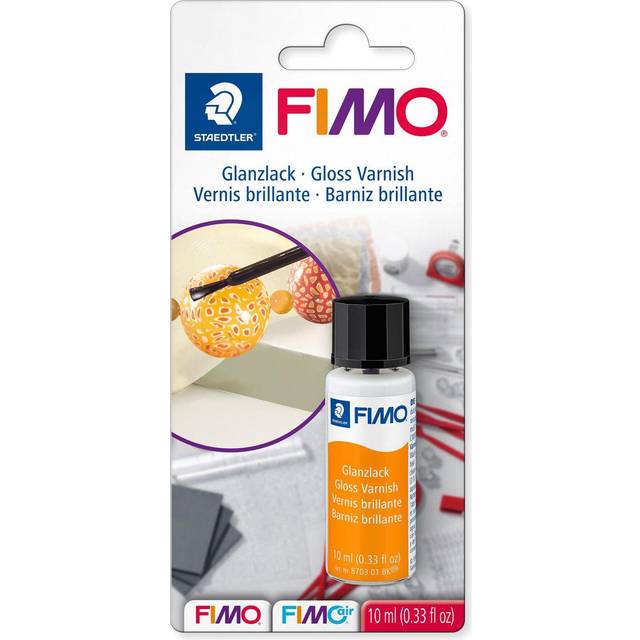 Fimo® 8703 gloss lacquer blister card with glass with 10 ml brush in the cap
