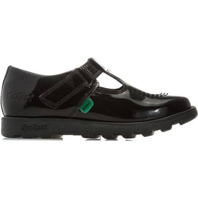 Kickers Infant Fragma T-Bar Patent Shoe - Black - Size 10