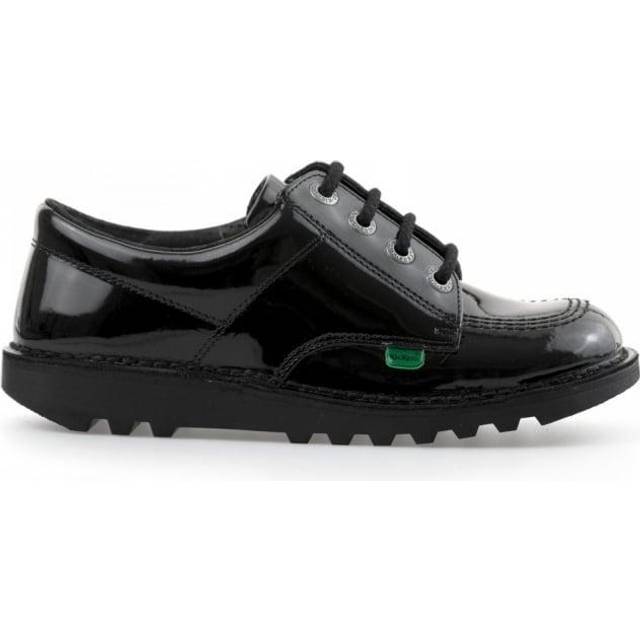 Kickers Junior Kick Low Core Patent Shoe - Black - Size 4
