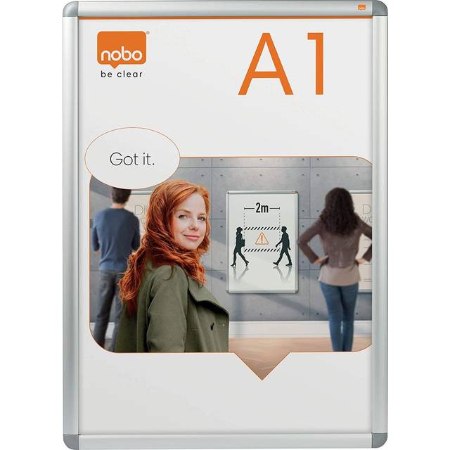 Nobo 1902211 A1 Clip Frame Silver and Grey