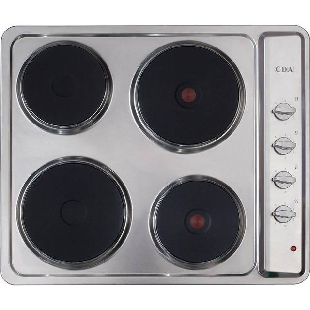 CDA HE6052SS 60cm Electric Hob - Stainless Steel