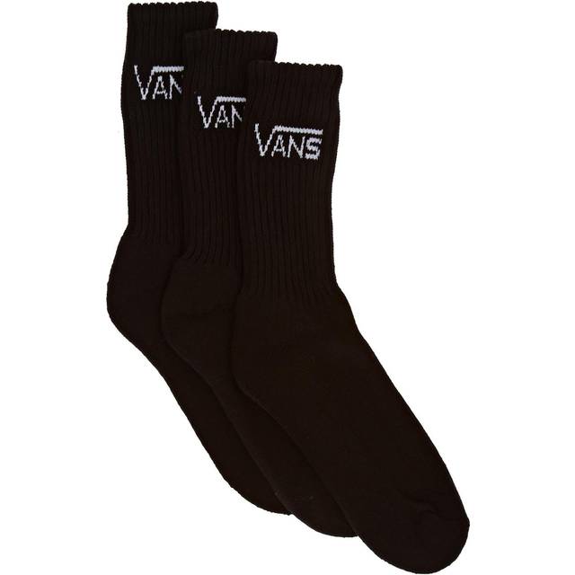 Vans Classic Crew 3 Pack Skate Cotton Socks, UK 8.5-12 Black - UK 8.5-11.5