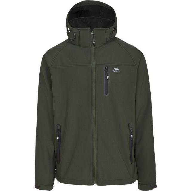 (S, Olive) Trespass Mens Accelerator II Waterproof Softshell Jacket