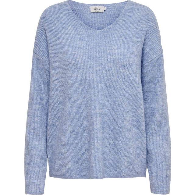 Women's V-neck sweater Only Camilla - Bleu