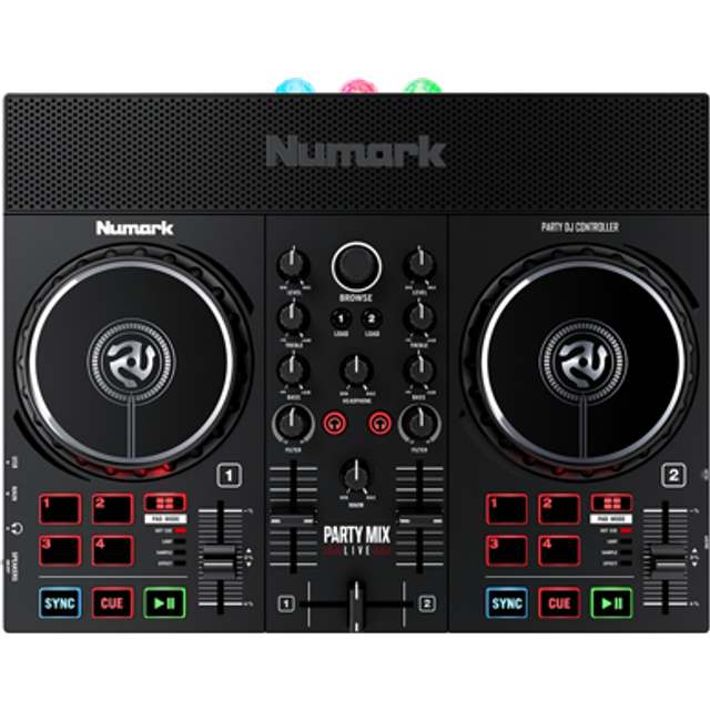 Numark Party Mix Live 2-Channel DJ Controller with Speakers