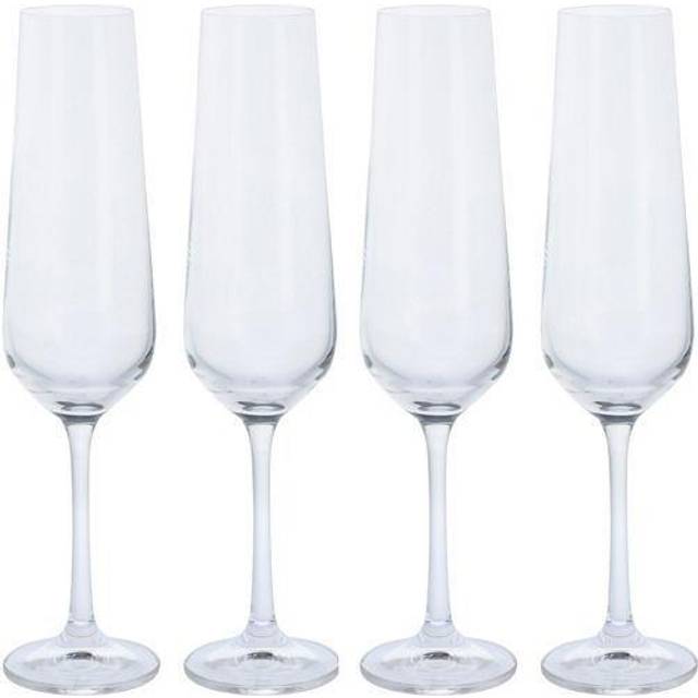 Dartington Crystal Cheers Champagne Flutes, Set of 4