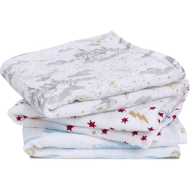 Aden + Anais Pack of 3 Musy Squares Cotton Muslin Iconic Collection - Harry Potter (23-19-080)