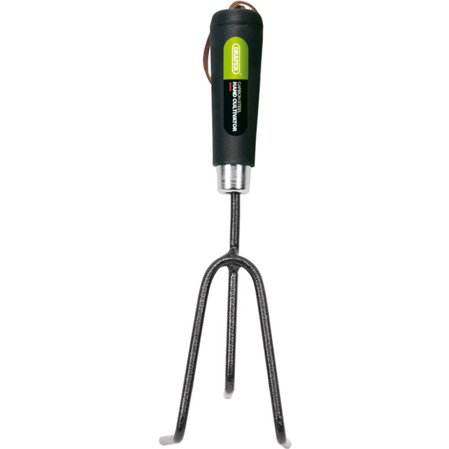 Draper Carbon Steel HD. Hand Cultivator, Black