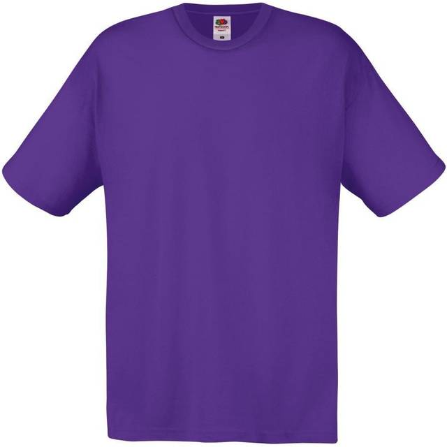 (L, Purple) Fruit Of The Loom Mens Screen Stars Original Full Cut Short Sleeve T-Shirt