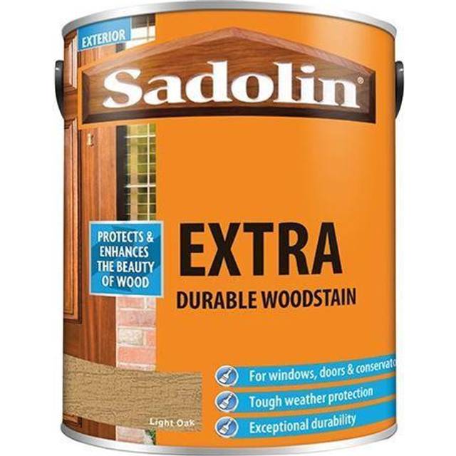 Sadolin Extra Light Oak Exterior Woodstain 5L - Brown