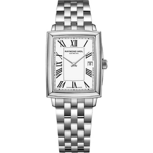 RAYMOND WEIL Toccata Quartz White Dial SS Women's Watch 5925-ST-00300 - 22.6 mm x 28.1 mm