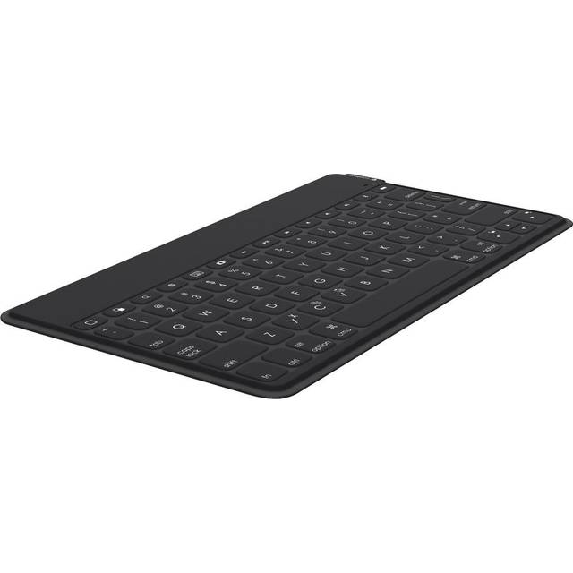 Logitech Keys-to-Go trådlöst tangentbord för surfplatta, Bluetooth, iOS specialknappar, ultralätt och ljudlös, 3 månaders batteritid, för surfplatta och smartphone, tysk QWERTZ-layout – rosa