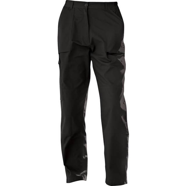 (14 Regular, Black) Regatta Womens/Ladies New Action Water Repellent Trousers