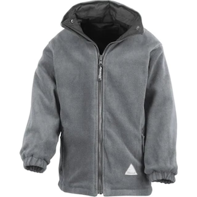 Reversible Storm Stuff Anti Pilling Fleece Waterproof Jacket - Black - 7-8 Years