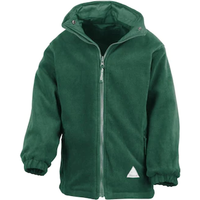 Reversible Storm Stuff Anti Pilling Fleece Waterproof Jacket - Bottle Green - 2-3 Years