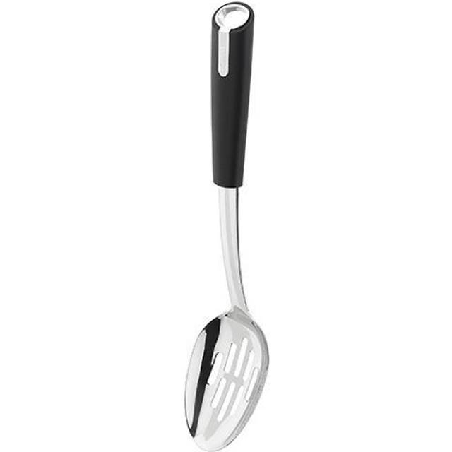 Judge Satin Black Slotted Spoon